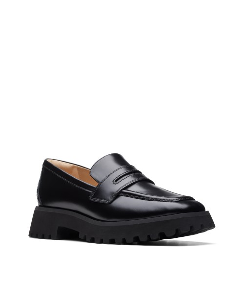 Clarks - Stayso Edge Black Leather Clarks - Stayso Edge Black Leather